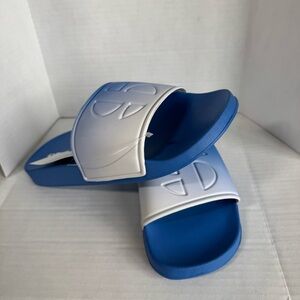 NWT Sports Illustrated Lisa Slide Sandals Women’s Size 7 Light Blue Ombre Summer